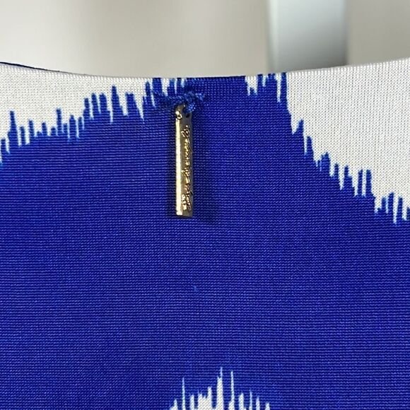 T-BAGS LOS ANGELES Women’s Sleeveless Mini Dress Blue/White Size Extra Small - Picture 5 of 11